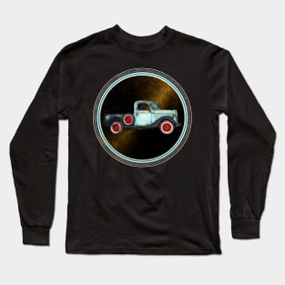 Blue Pickup Truck Long Sleeve T-Shirt